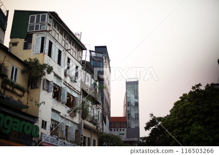 Vietnam Tourism Travel - Street corner of Hanoi Old Town - Vietnam Hanoi Oldtown Street Vietnam Tourism Travel - Street corner of Hanoi Old Town - Vietnam Hanoi Oldtown Street 116503266