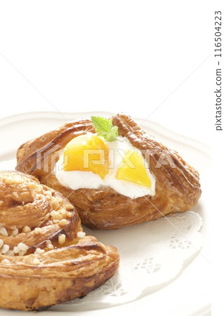 芒果丹麥和丹麥糕點 芒果丹麥和丹麥糕點 116504223