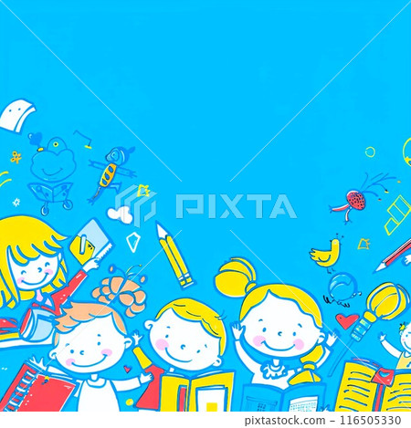 Back to School Background with Space for Text 116505330