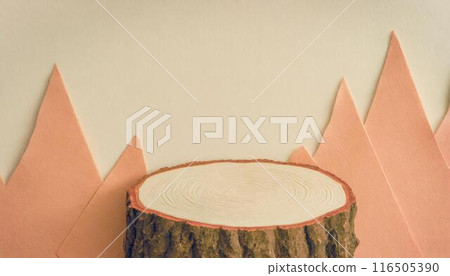 Stump background material (AI generated material) 116505390