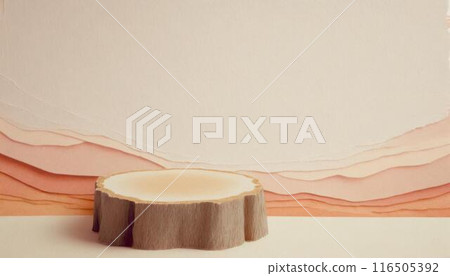Stump background material (AI generated material) 116505392