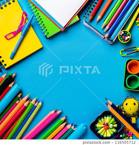 Back to School Background with Space for Text 116505712