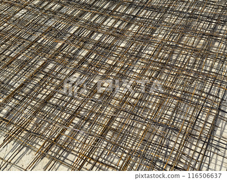 Background of metal bars at the construction site Background of metal bars at the construction site 116506637