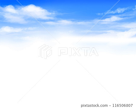 藍天白雲美麗框架簡單背景素材 116506807