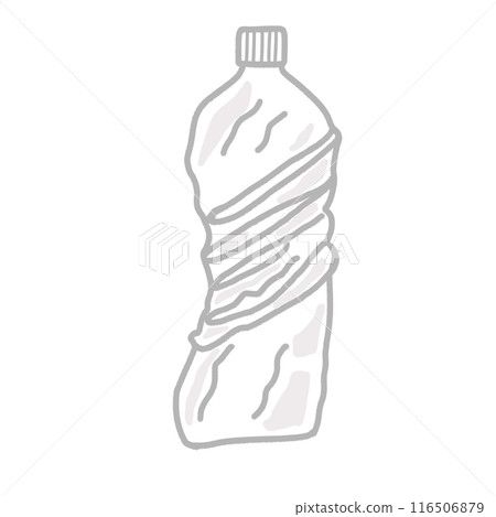 Crushed plastic bottle 116506879