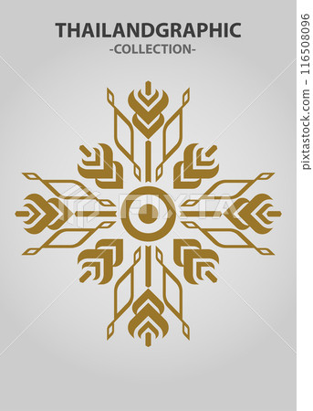 Vector element ethnic decorative ornament ethnic thai illustration Vector element ethnic decorative ornament ethnic thai illustration 116508096
