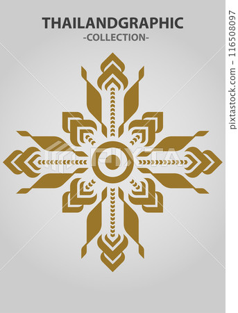 Vector element ethnic decorative ornament ethnic thai illustration Vector element ethnic decorative ornament ethnic thai illustration 116508097