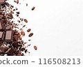 Minimalist Cocoa & Chocolate Shards Design. 116508213