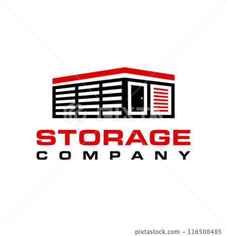 Illustration vector graphic of self storage company logo design template 116508485