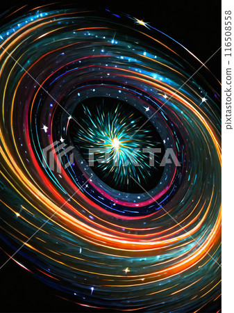 抽象射線在外層空間旋轉 116508558