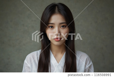 年輕女子凝視 116508991