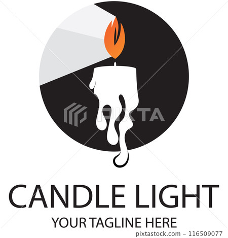 candle light logo design template illustration candle light logo design template illustration 116509077