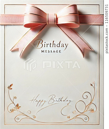 優雅的生日留言卡 116509731