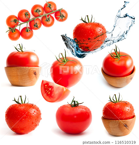 tomatoes on white 116510319