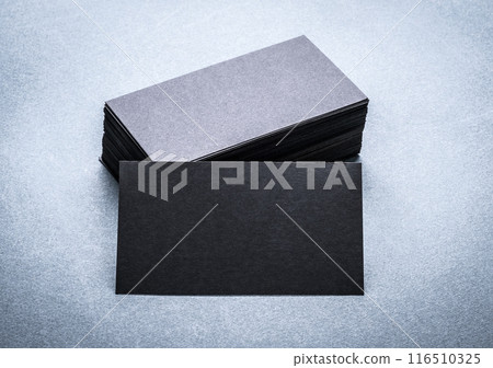 Black paper business card template 116510325