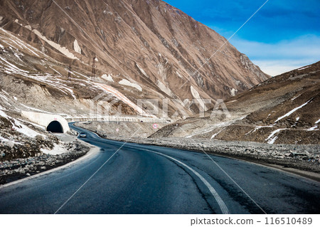 military road in Georgia 116510489