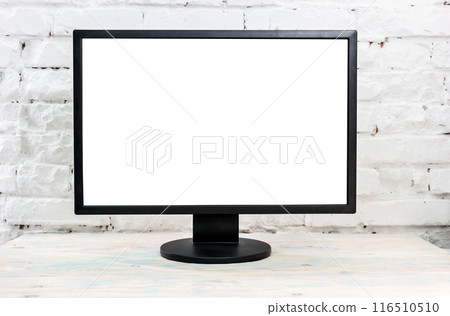 Computer monitor on a table Computer monitor on a table 116510510