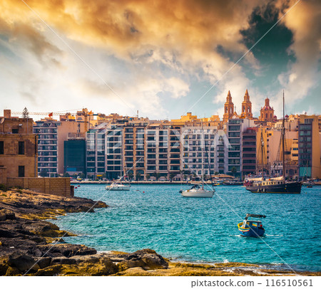 view on Marsamxett Harbour and Valletta view on Marsamxett Harbour and Valletta 116510561