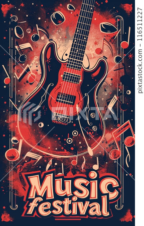 Music festival poster flyer template Music festival poster flyer template 116511227
