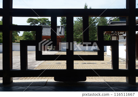 Obakusan Manpukuji Temple, swastika-lined railings at the founder's hall, Uji, Kyoto Prefecture Obakusan Manpukuji Temple, swastika-lined railings at the founder's hall, Uji, Kyoto Prefecture 116511667