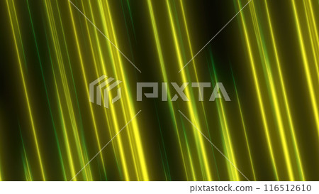Abstract yellow glowing background with flying lines and stripes 116512610