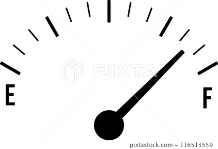 汽車燃油表圖標，黑色 116513559