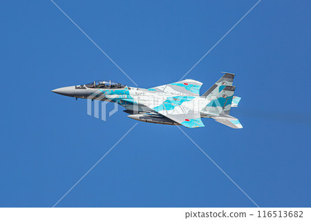 F-15戰鬥機（侵略者）在天空中飛行 116513682