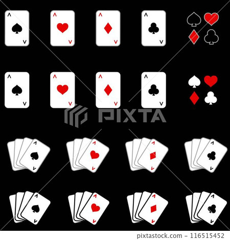 Vector color playing card set 116515452