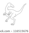 恐龍著色本可愛的巨蜥 116515676