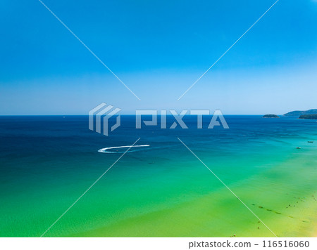 Aerial view beautiful sea surface in Phuket island Thailand Aerial view beautiful sea surface in Phuket island Thailand 116516060