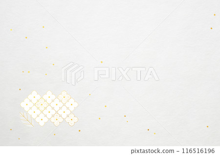 Hydrangea patterned washi paper texture_Luxurious Japanese modern background Hydrangea patterned washi paper texture_Luxurious Japanese modern background 116516196