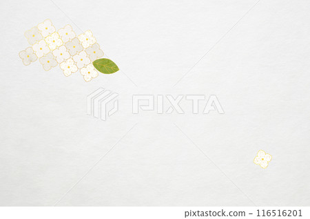 Hydrangea patterned washi paper texture_Luxurious Japanese modern background Hydrangea patterned washi paper texture_Luxurious Japanese modern background 116516201
