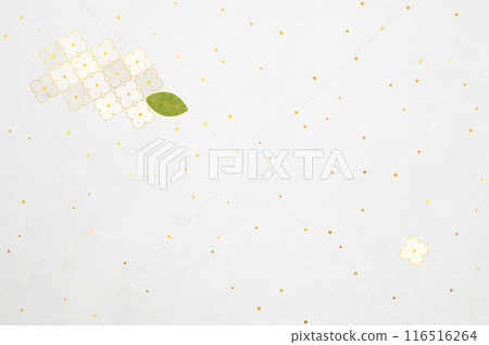 Hydrangea patterned washi paper texture_Luxurious Japanese modern background 116516264