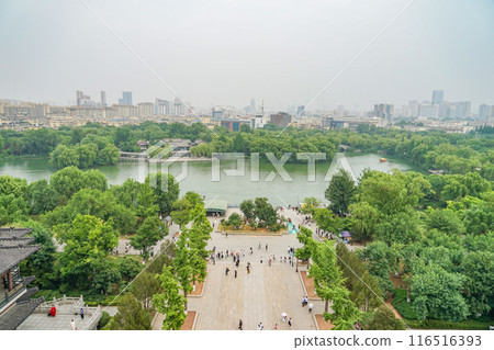 View of Daming Lake from Chaoran Tower 116516393