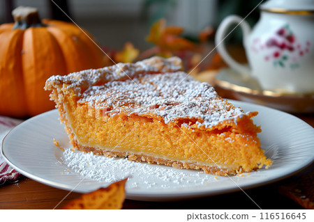 Delicious pumpkin pie 116516645