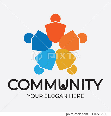 Community, network and social icon 116517110