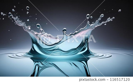 黑色背景上濺起的瞬間 116517120