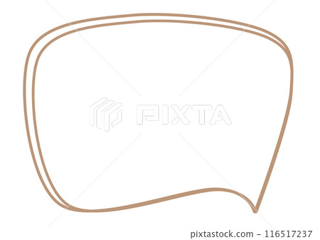 Speech bubble cafe au lait double eyelids 116517237