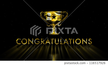High-end winner's cup, congratulations, award, victory High-end winner's cup, congratulations, award, victory 116517926