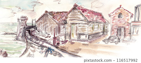 Scenery of Sado Aikawa [Oma Port Ruins] 116517992
