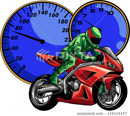 sportbike racer riding fast vector illustration design sportbike racer riding fast vector illustration design 116518357