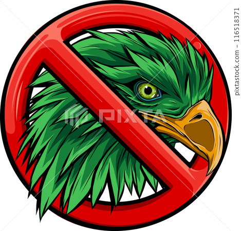 Mascot Head of an Eagle vector illustration design 116518371