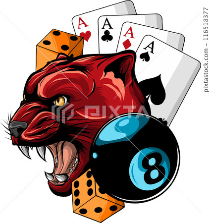 animal head of Cougar vector illustration design 116518377