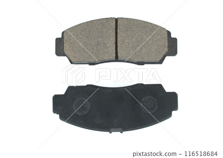 Brake pads isolated on white background Brake pads isolated on white background 116518684