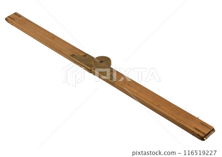 Vintage old folding ruler. 116519227
