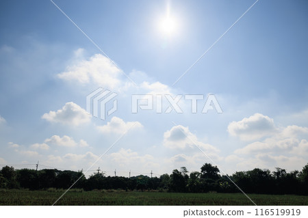 Blue sky and cloud for background. Blue sky and cloud for background. 116519919