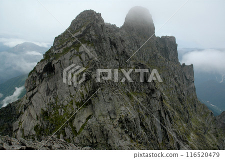 Gendarme, Mt. Okuhotaka in summer Gendarme, Mt. Okuhotaka in summer 116520479
