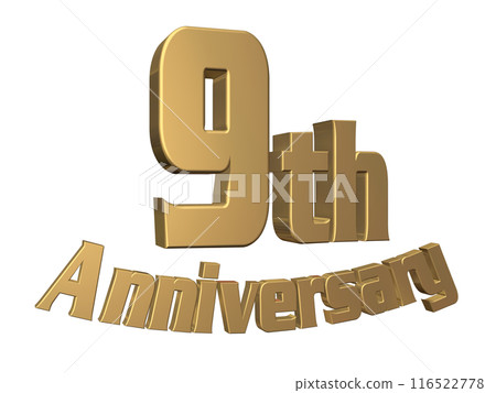 3DCG角色「9th Anniversary/9週年」金、金 3DCG角色「9th Anniversary/9週年」金、金 116522778