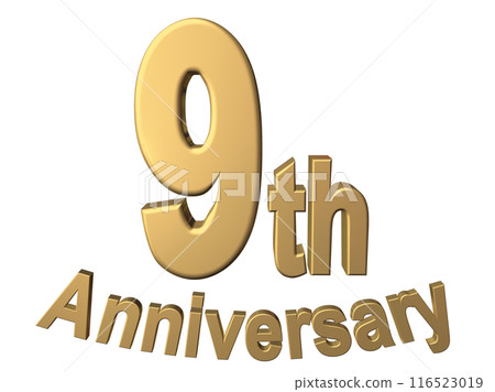 3DCG角色「9th Anniversary/9週年」金、金 116523019