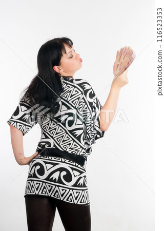 Pretty woman with cash Pretty woman with cash 116523353